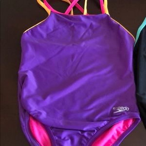 Speedo Swim - Lot of 2 Speedo Girls Bathing suits size 8 Speedo Swim - Lot of 2 Speedo Girls Bathing suits size 8
